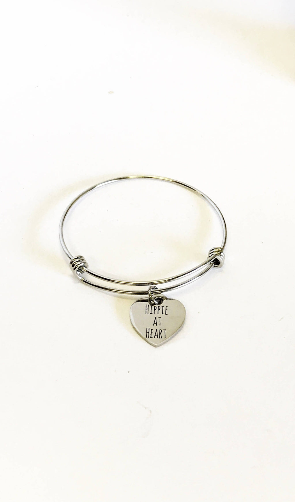 Hippie Jewelry, Hippie At Heart Bracelet, Hippie Gift For Her, Stacking Jewelry Bangle, Hippie Jewelry Gift, Hippie Valentine Gift