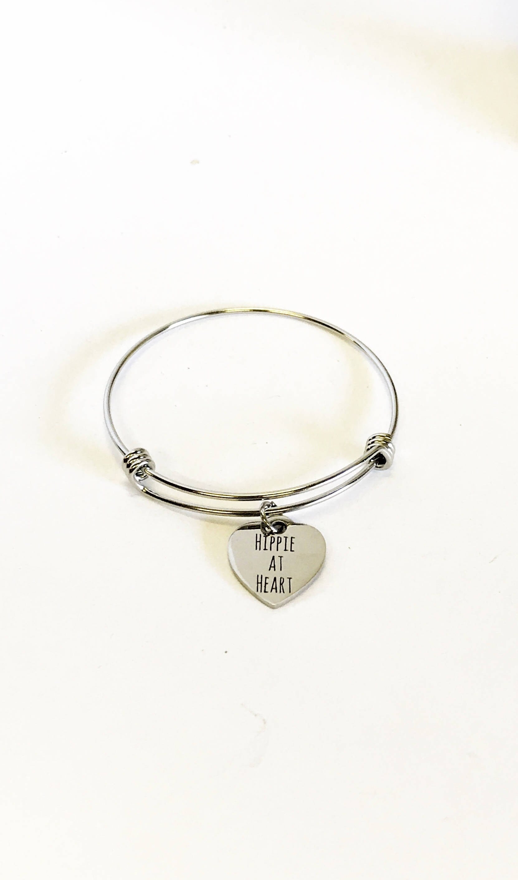 Hippie Jewelry, Hippie At Heart Bracelet, Hippie Gift For Her, Stacking Jewelry Bangle, Hippie Jewelry Gift, Hippie Valentine Gift