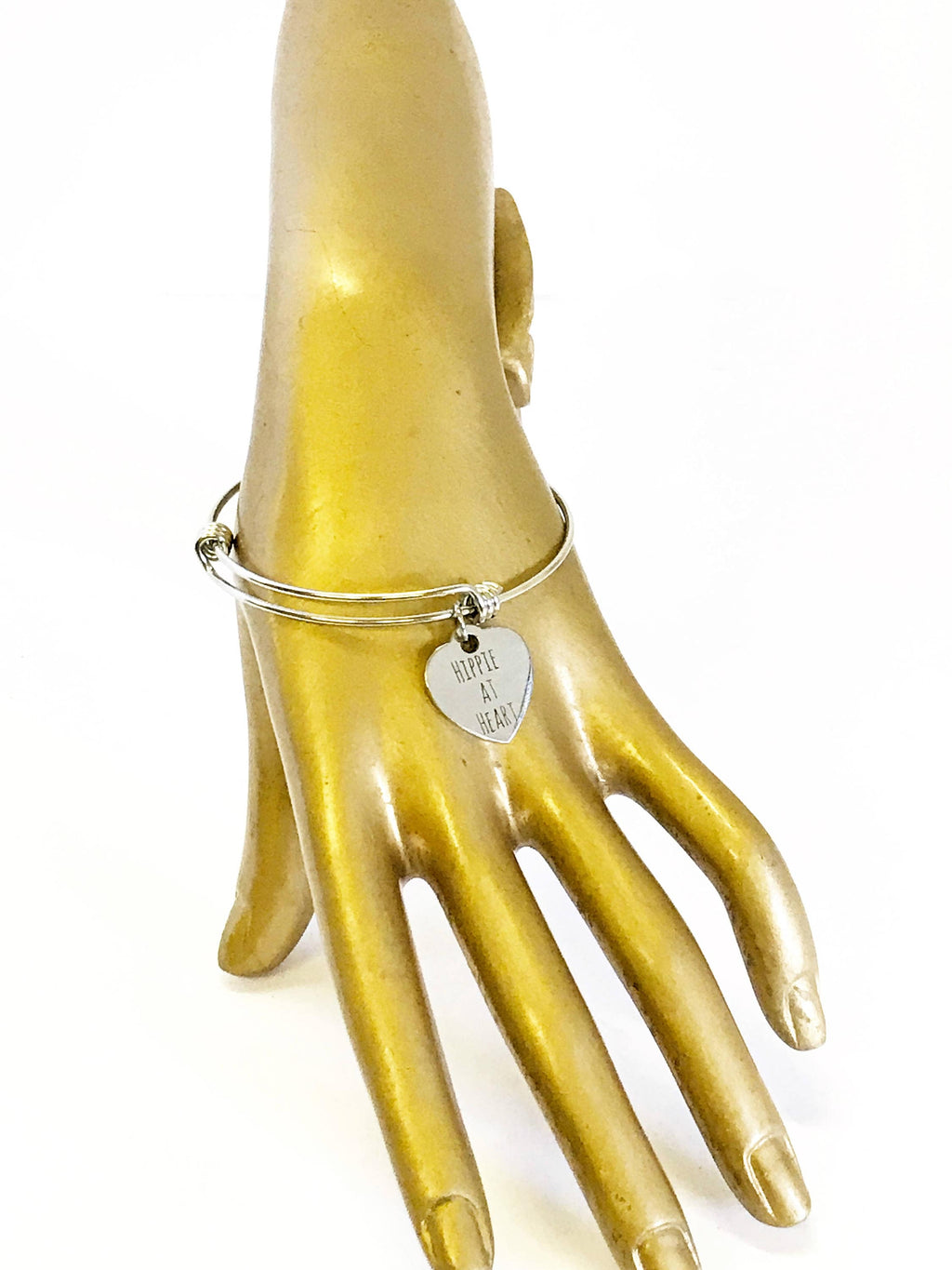 Hippie Jewelry, Hippie At Heart Bracelet, Hippie Gift For Her, Stacking Jewelry Bangle, Hippie Jewelry Gift, Hippie Valentine Gift