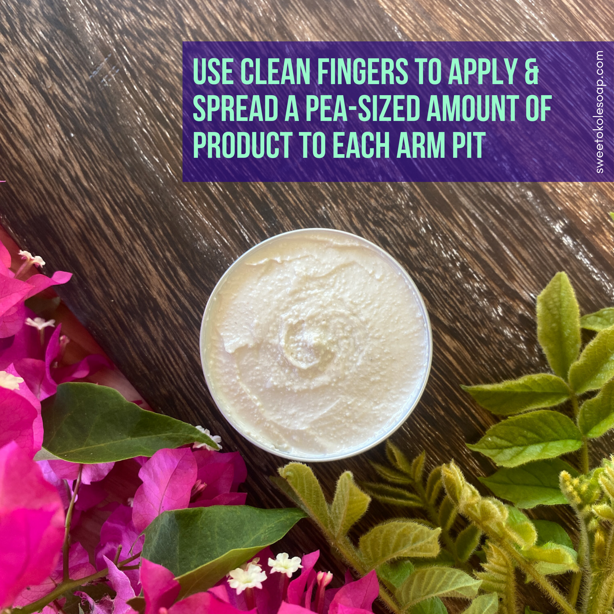 Patchouli Natural Deodorant for Sensitive Skin